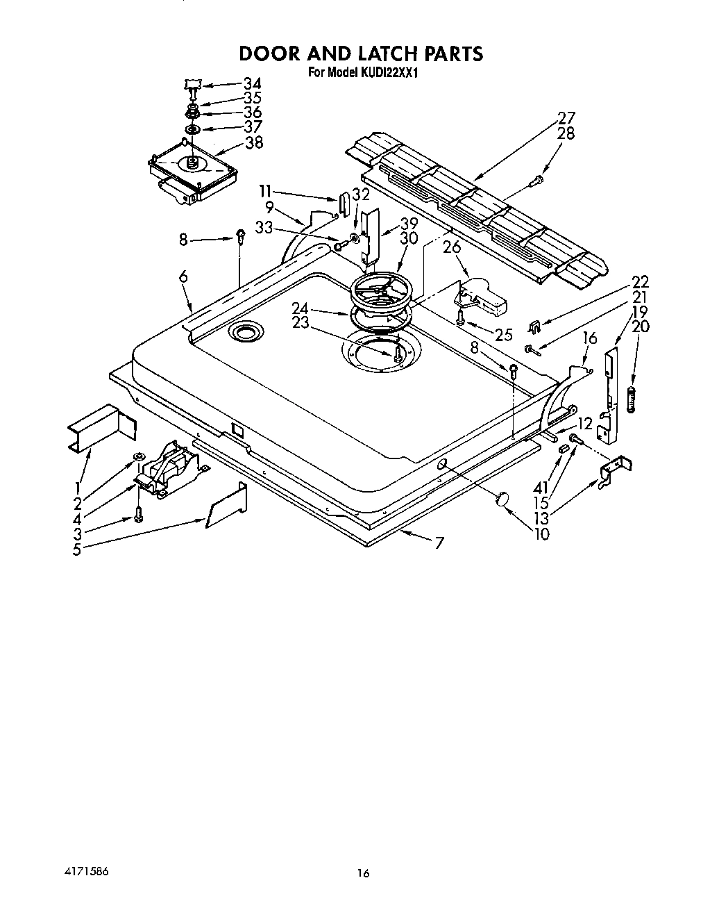 13 - DOOR AND LATCH