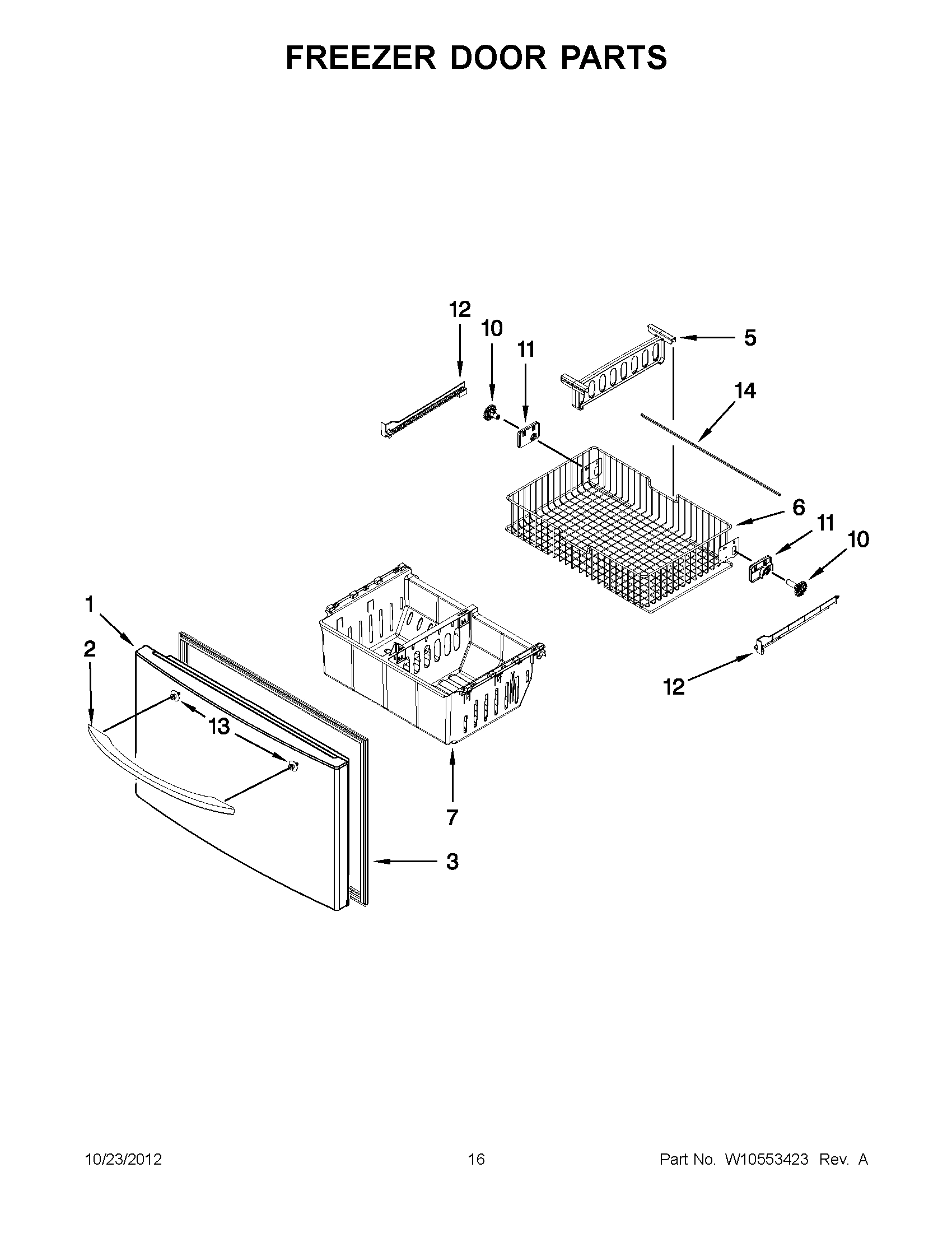 08 - FREEZER DOOR PARTS