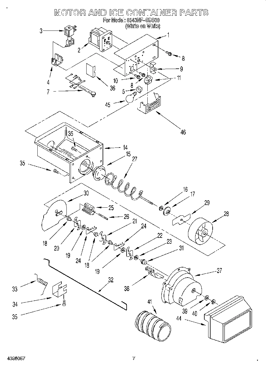 05 - MOTOR AND ICE CONTAINER
