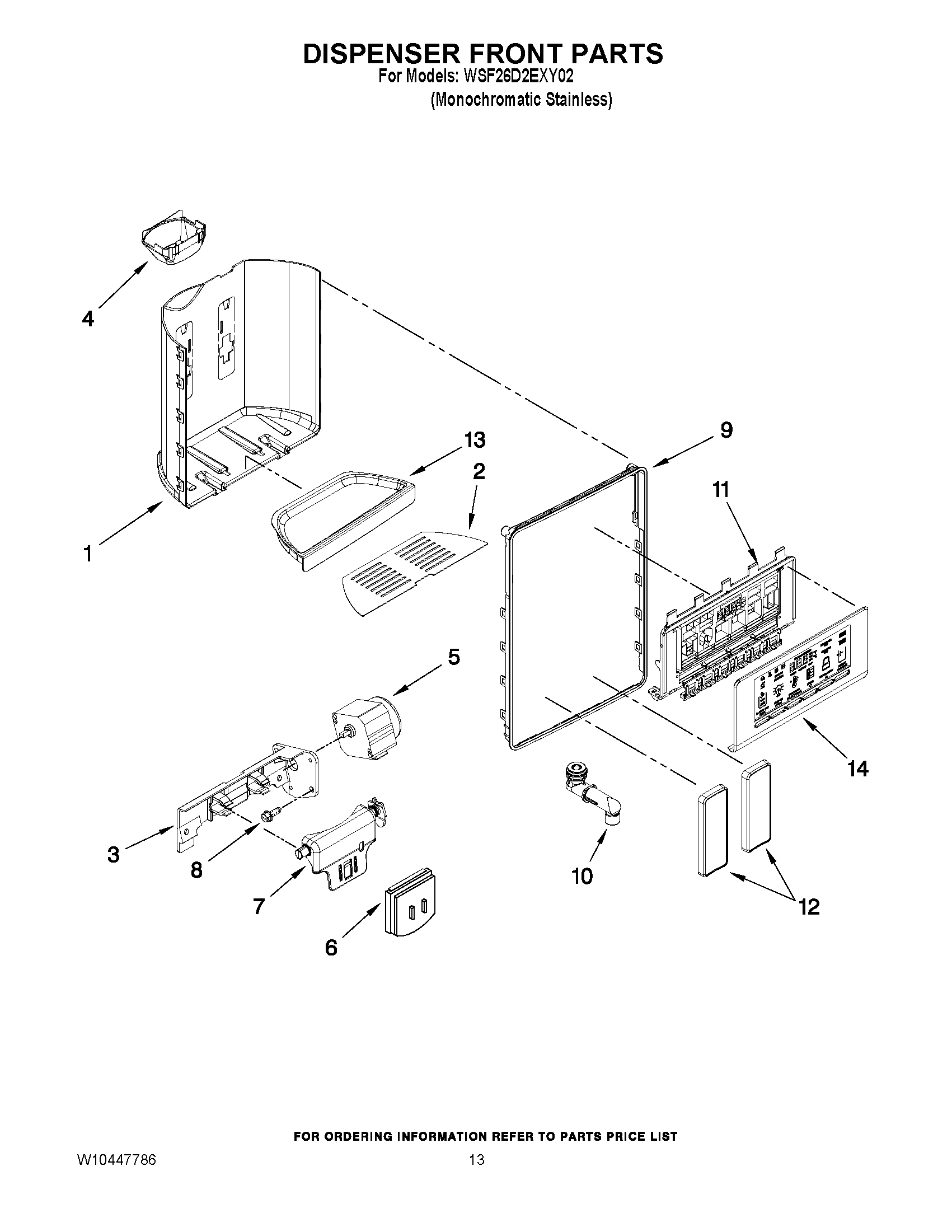 08 - DISPENSER FRONT PARTS