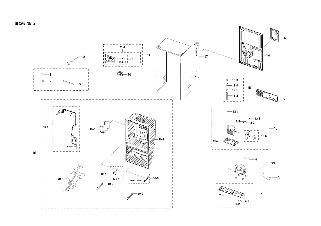 CABINET 2 PARTS