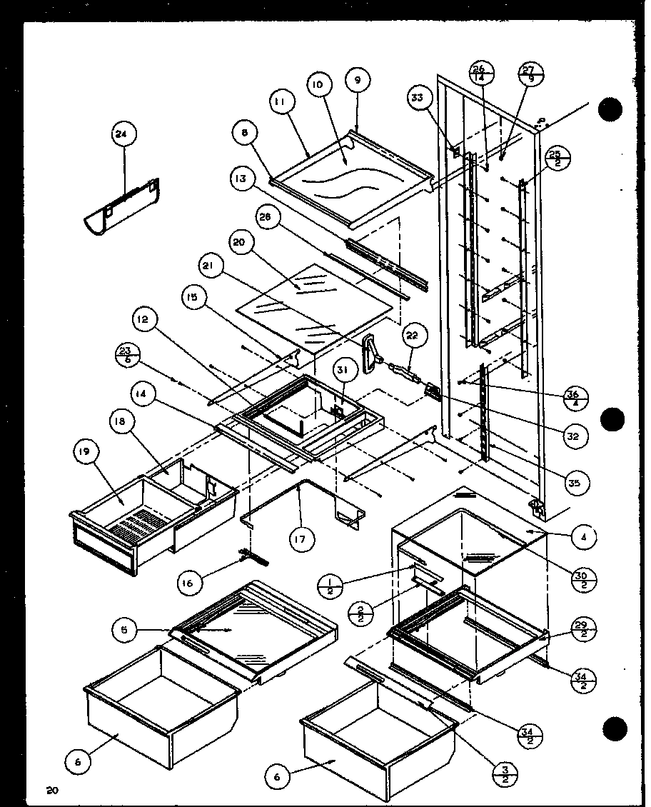 14 - REF SHELVING AND DRAWERS