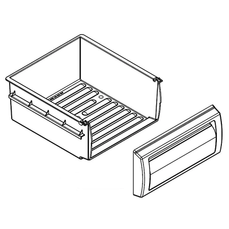W10407624 Whirlpool Refrigerator Crisper Pan
