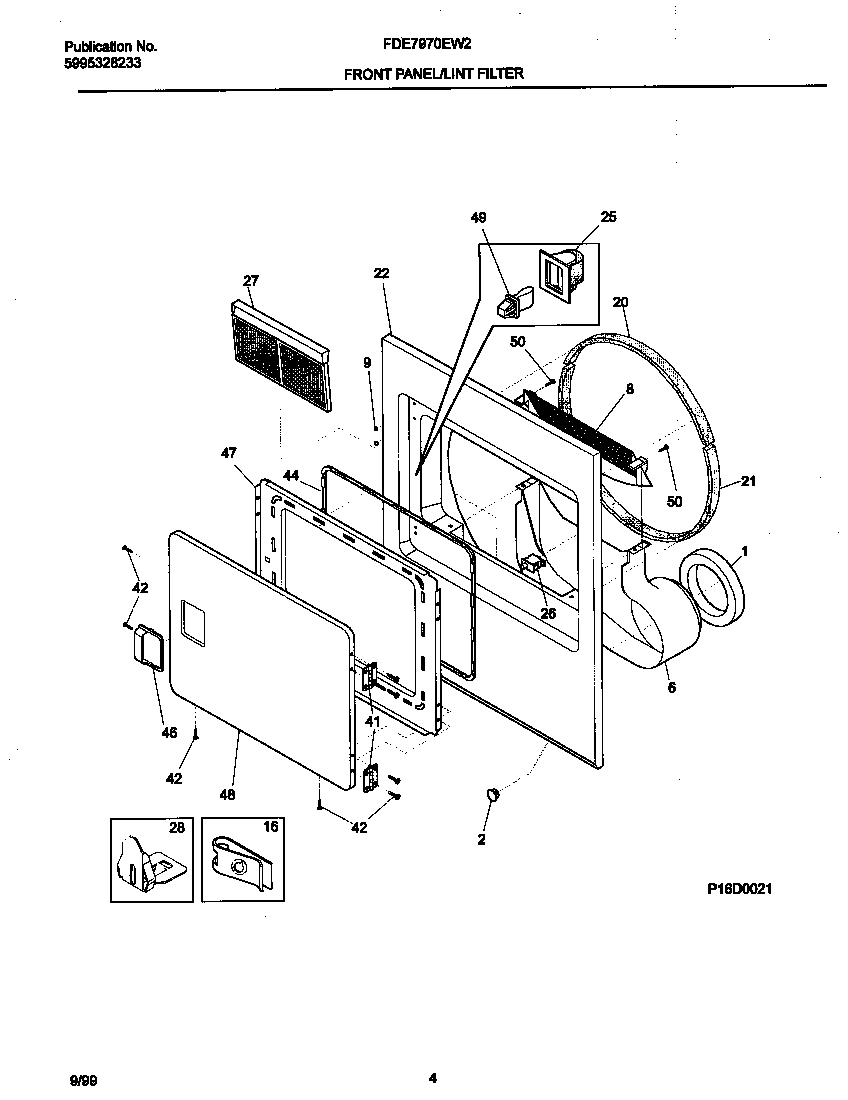 03 - FRONT PANEL/LINT TRAP