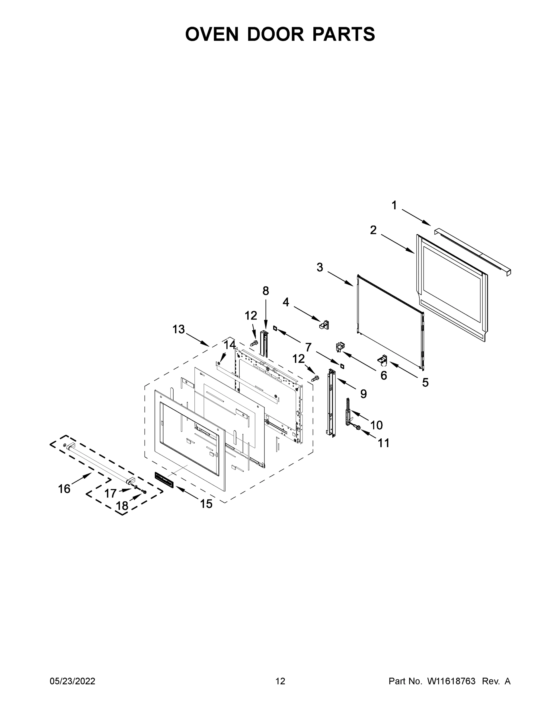 07 - OVEN DOOR PARTS