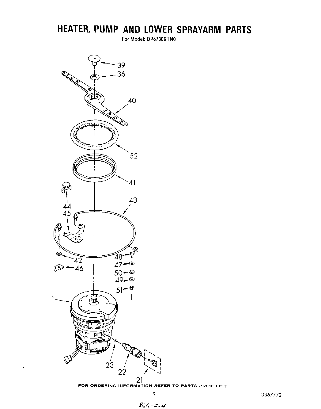 06 - HEATER, PUMP, AND LOWER SPRAY ARM