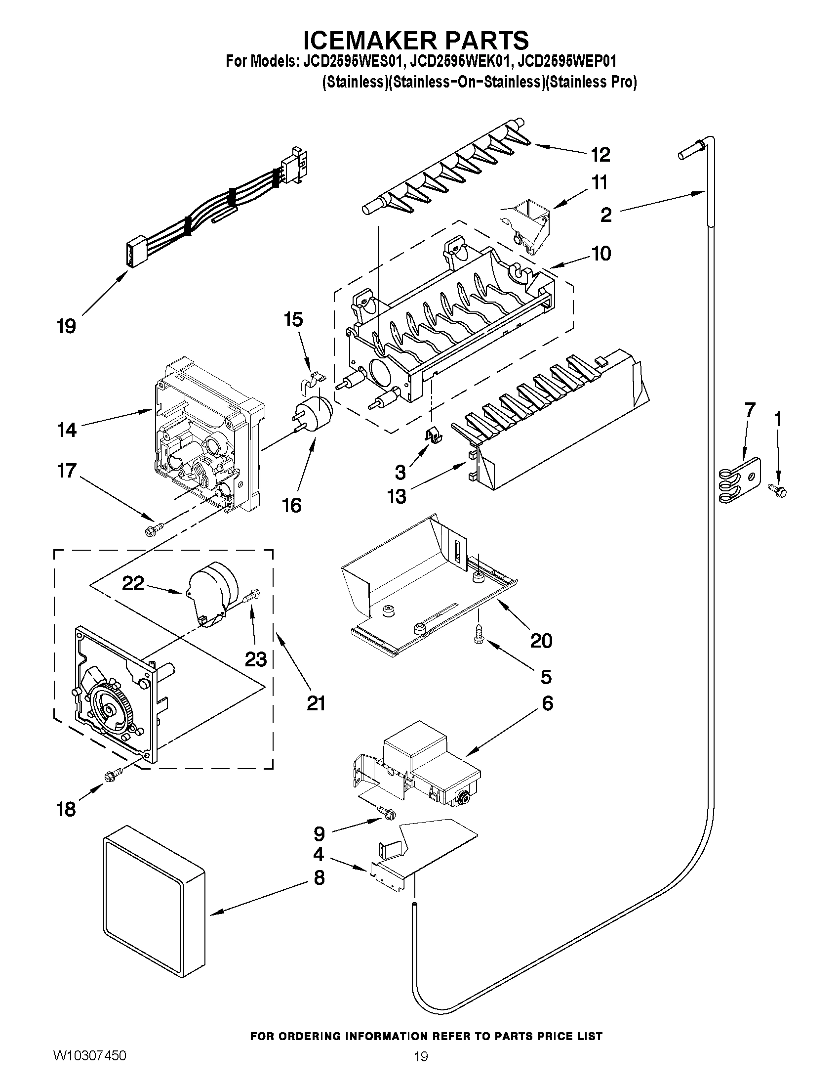 12 - ICEMAKER PARTS