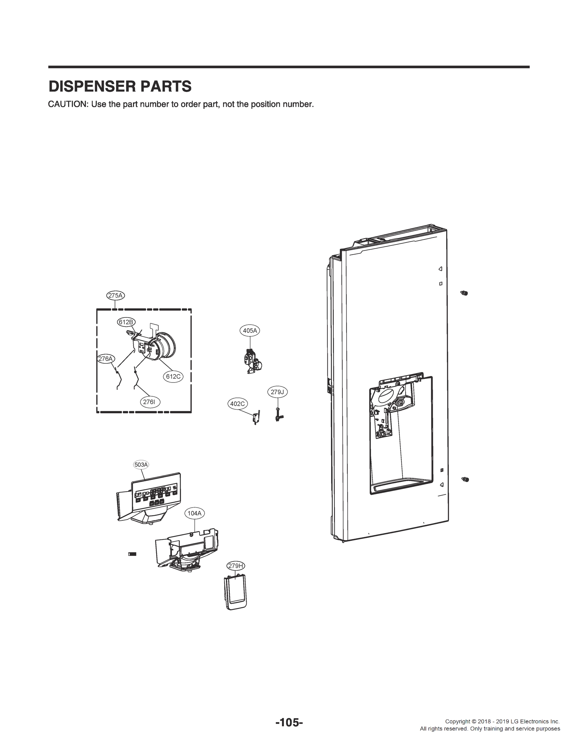 DISPENSER PARTS
