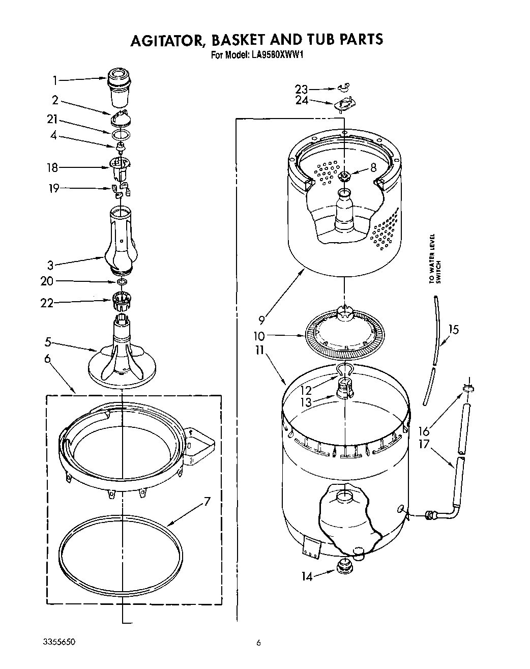 05 - AGITATOR, BASKET AND TUB