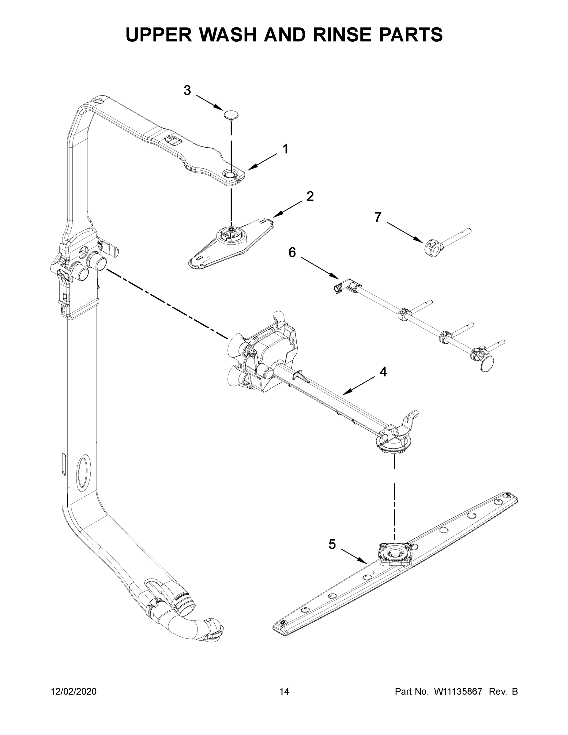 08 - UPPER WASH AND RINSE PARTS