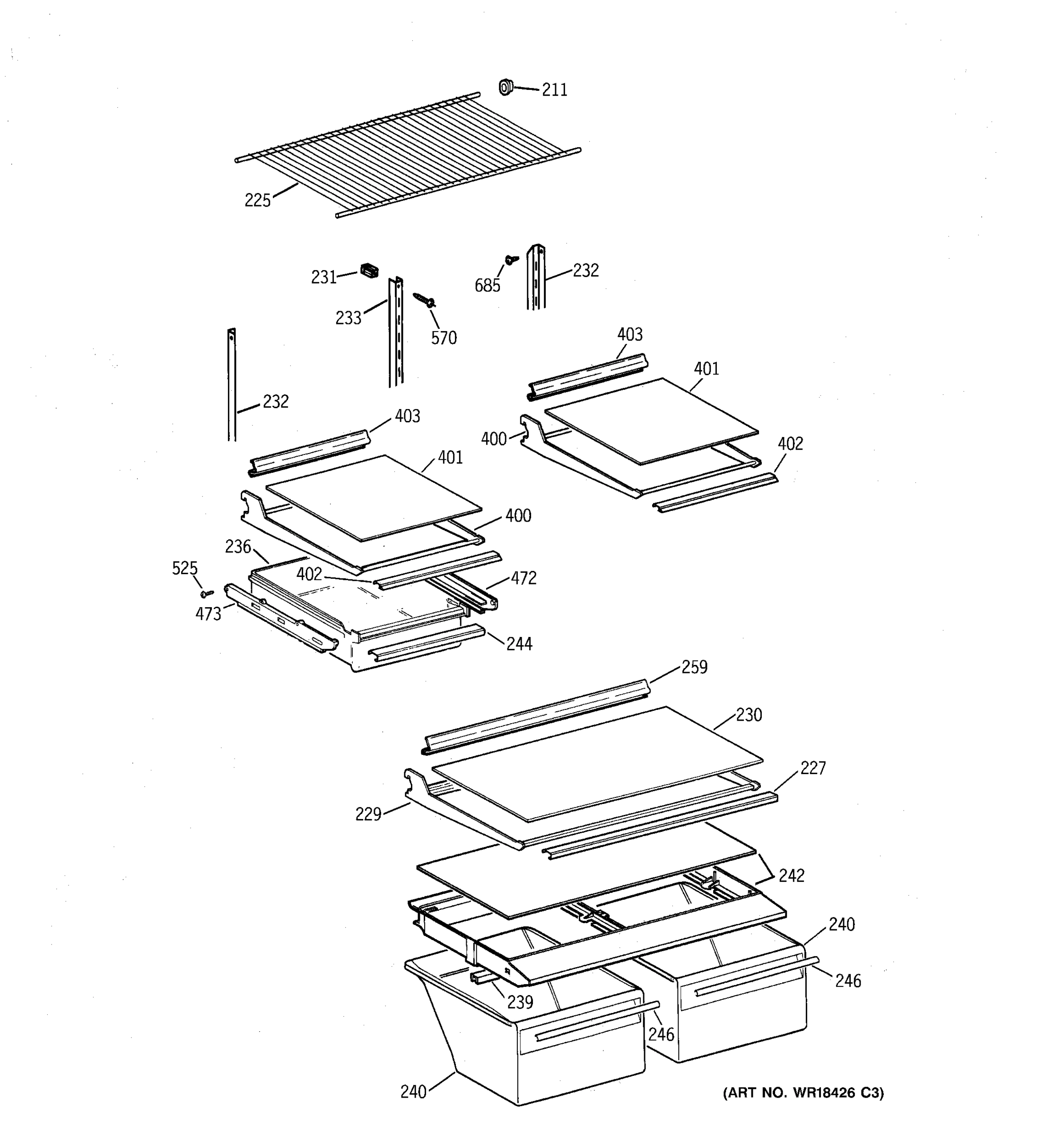 SHELF PARTS