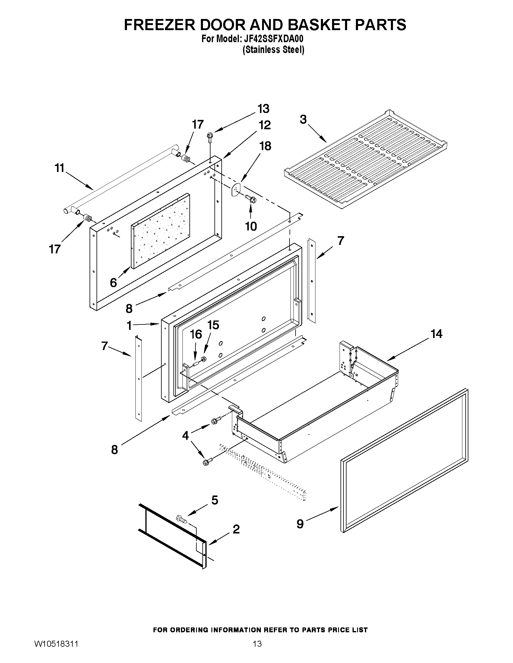 08 - FREEZER DOOR AND BASKET PARTS