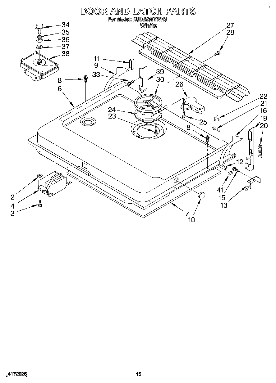 12 - DOOR AND LATCH