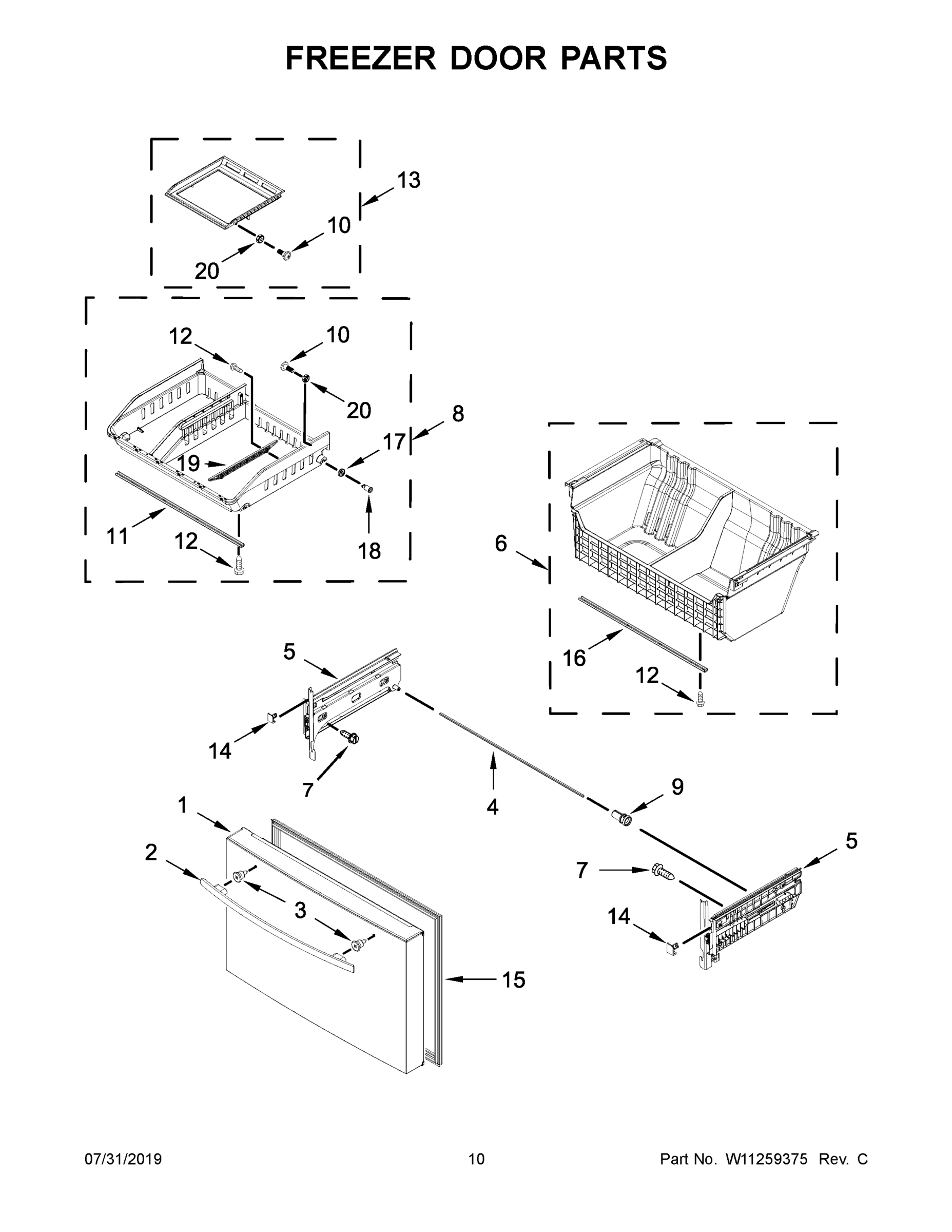06 - FREEZER DOOR PARTS