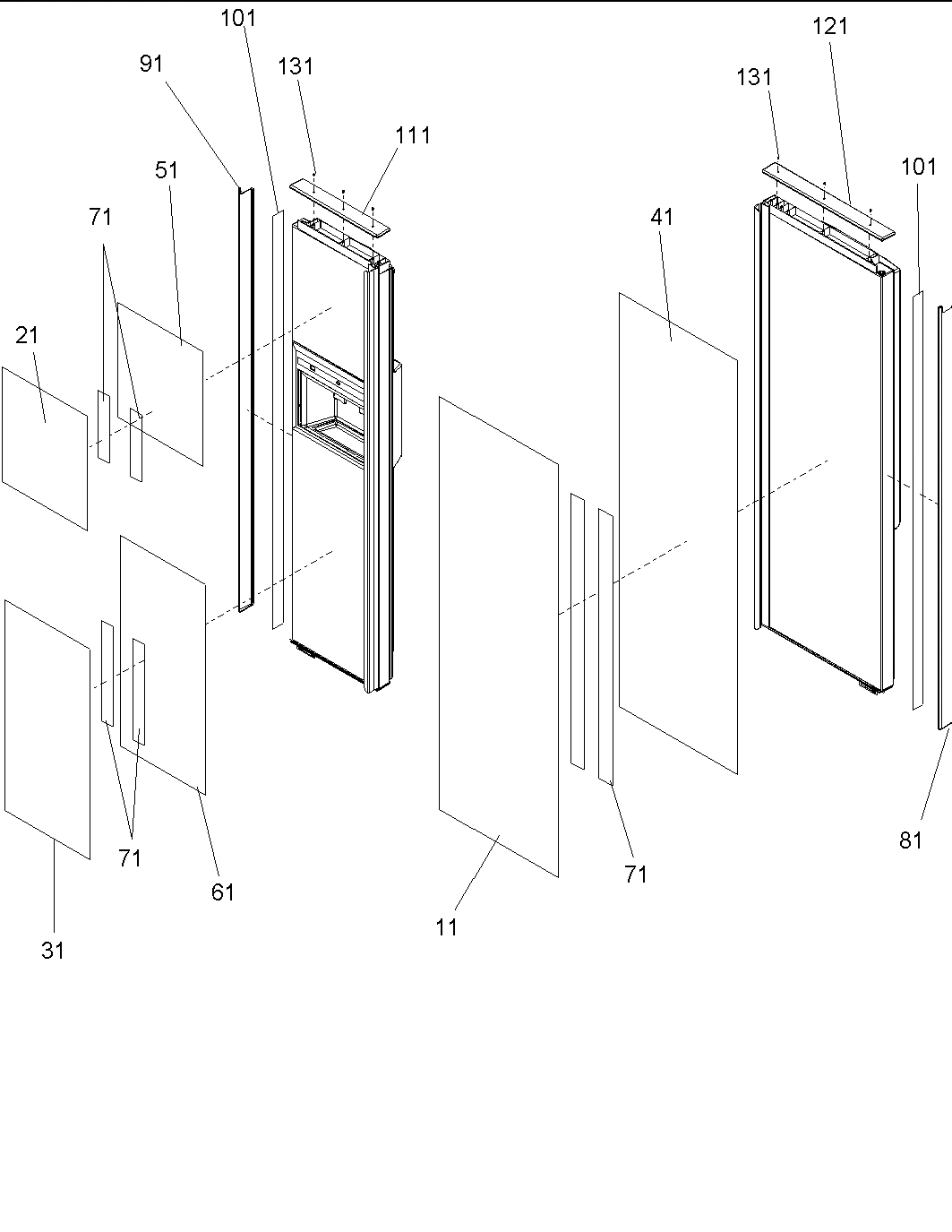 15 - REFRIGERATOR/FREEZER PANELS & TRIM