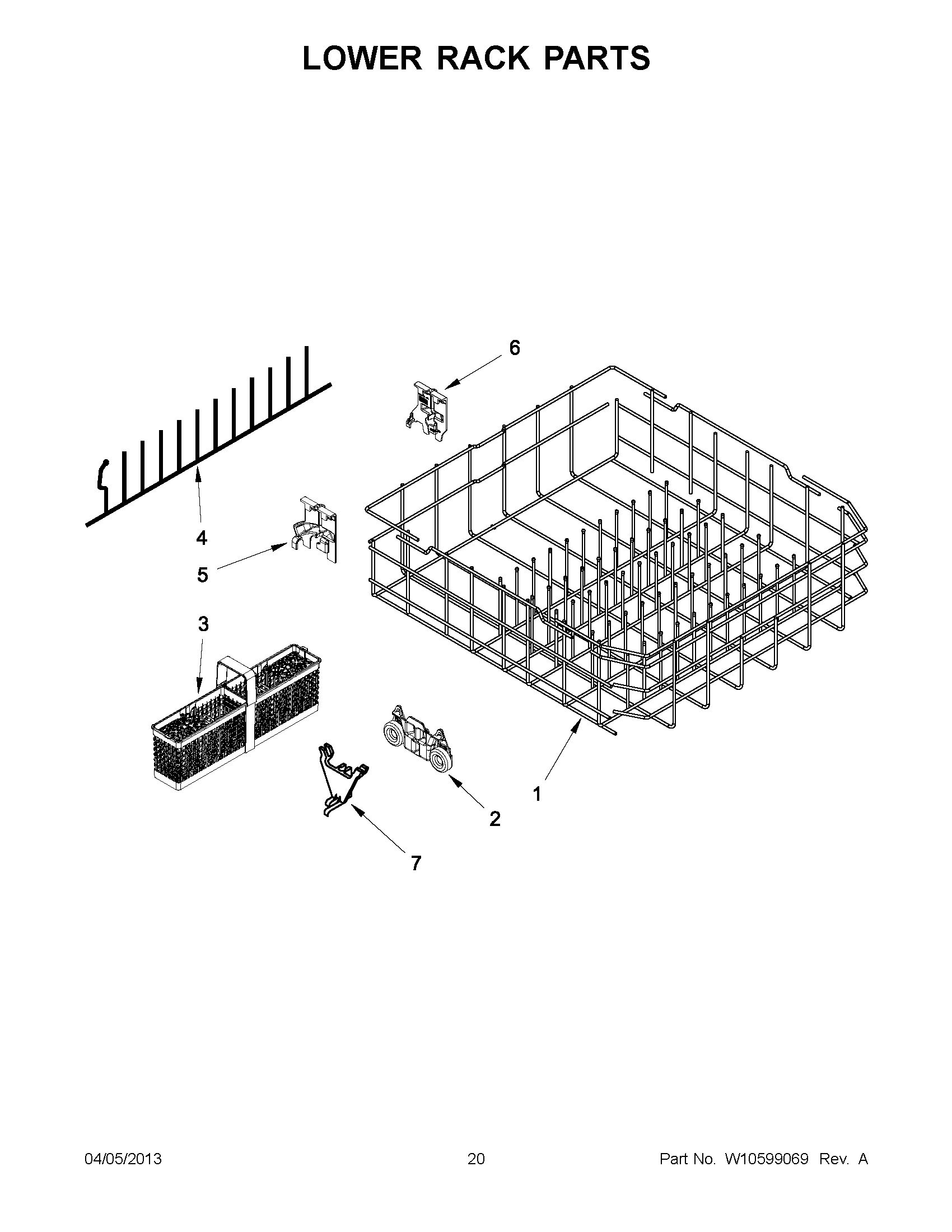 10 - LOWER RACK PARTS