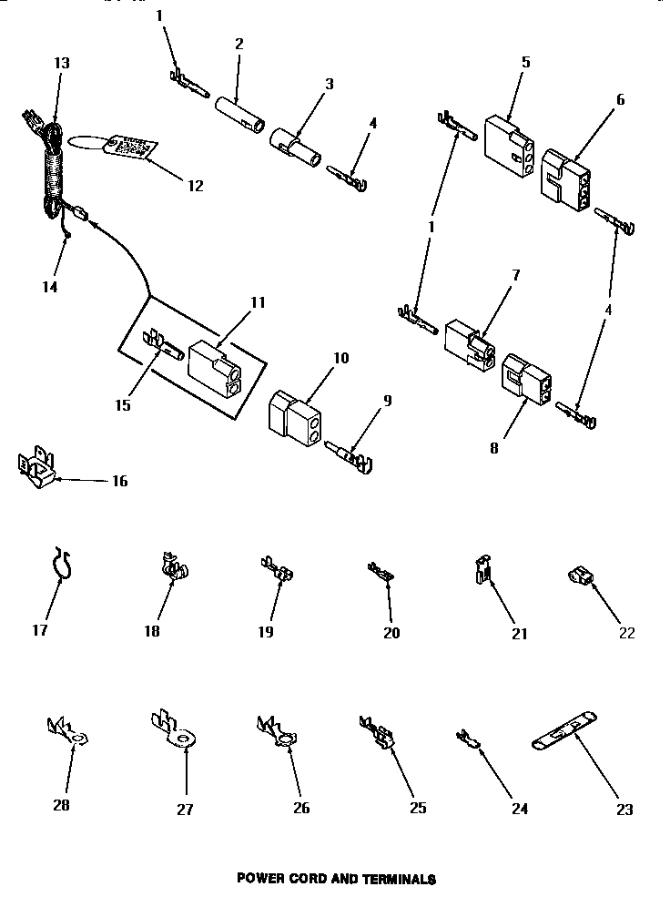 14 - POWER CORD & TERMINALS