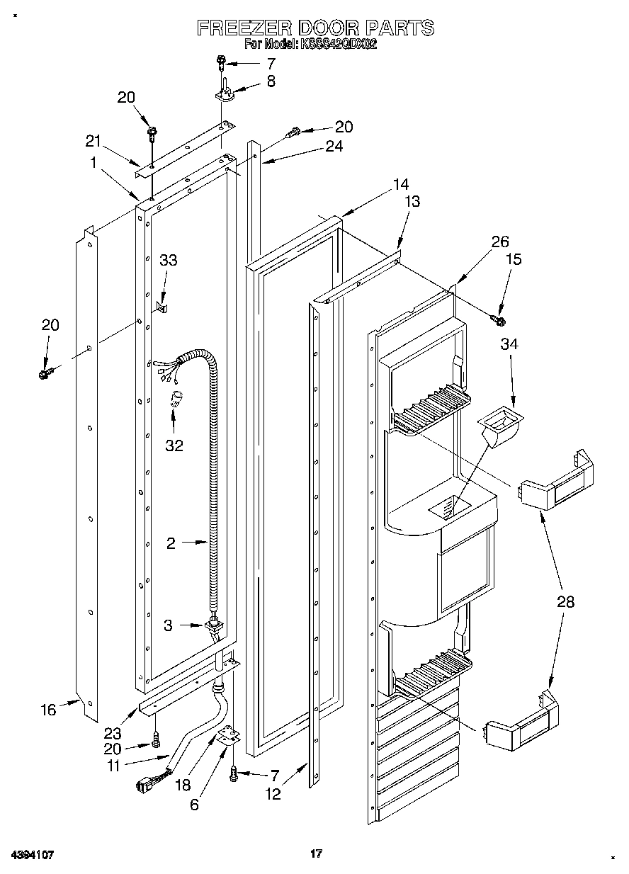 12 - FREEZER DOOR