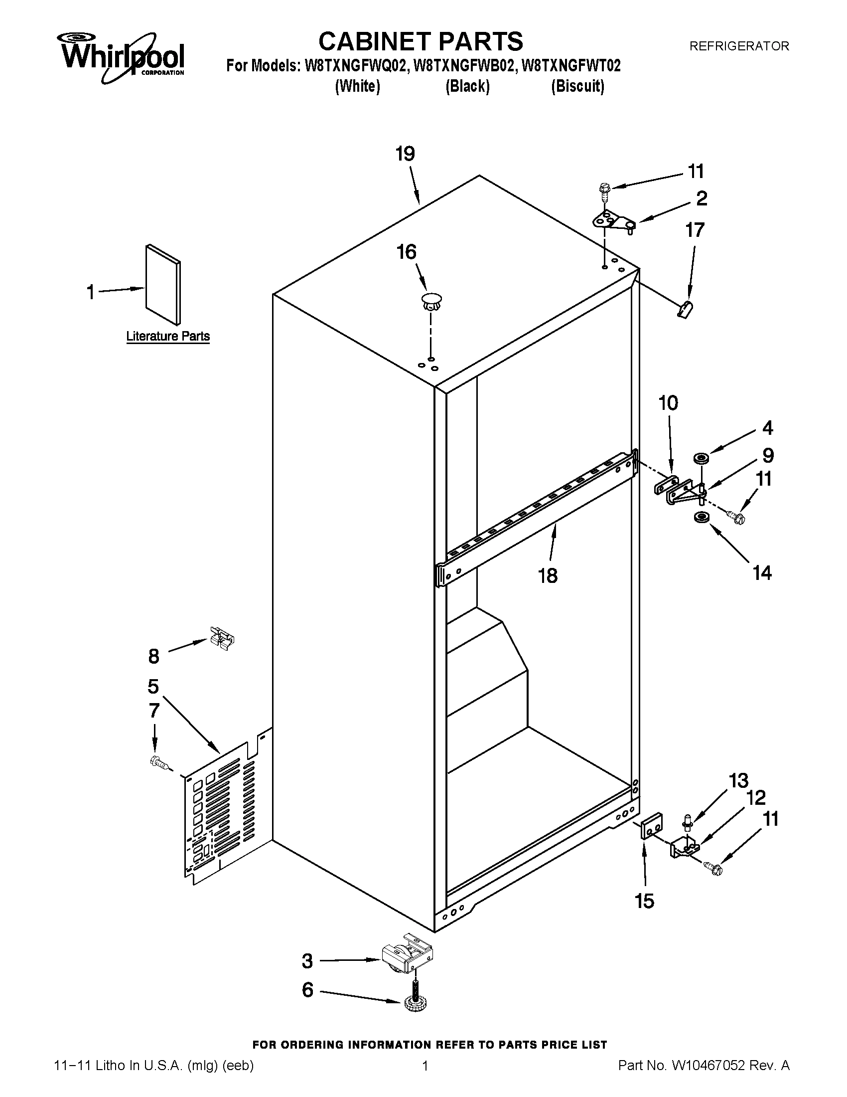 01 - CABINET PARTS