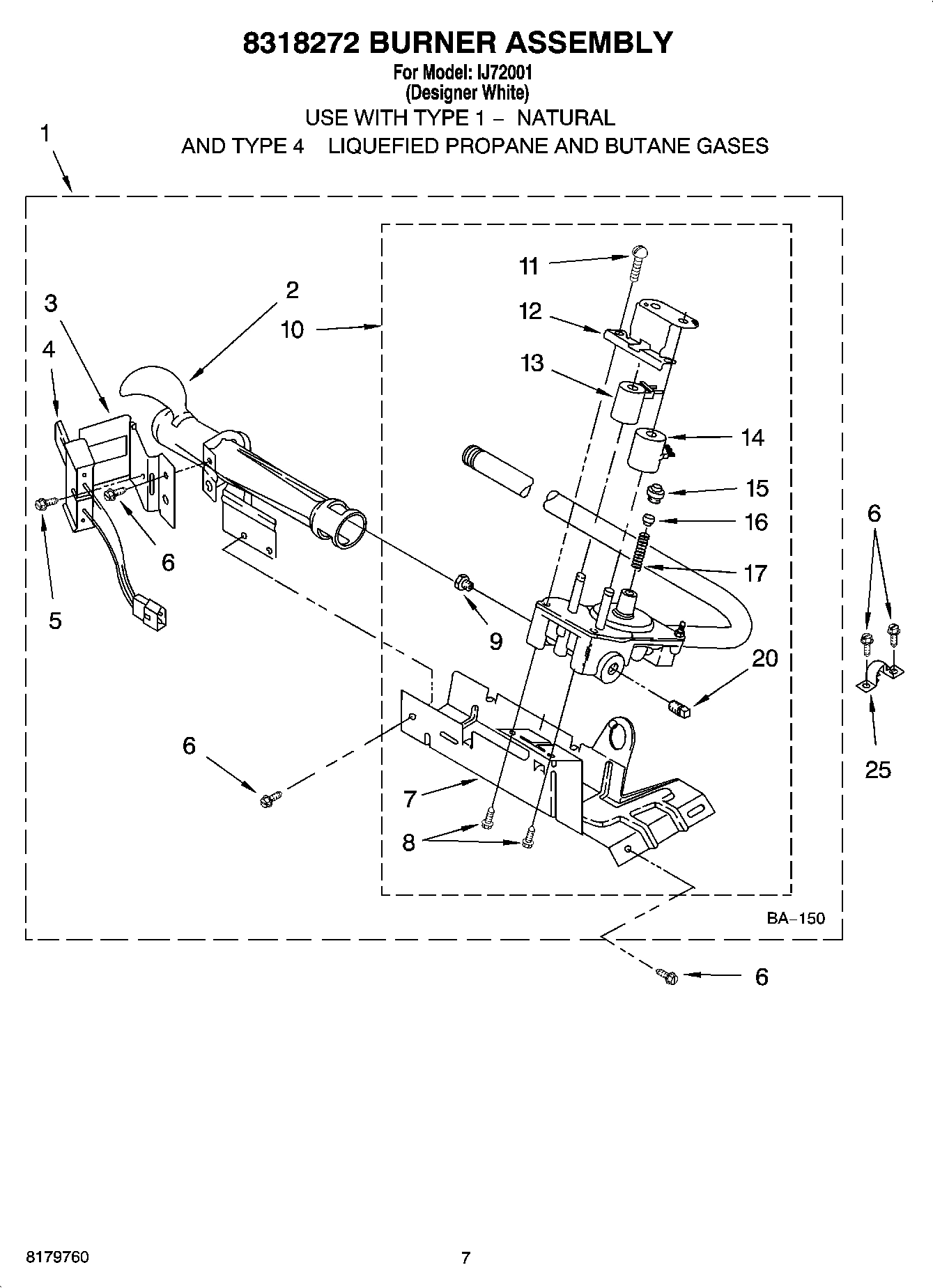 04 - 8318272 BURNER ASSEMBLY