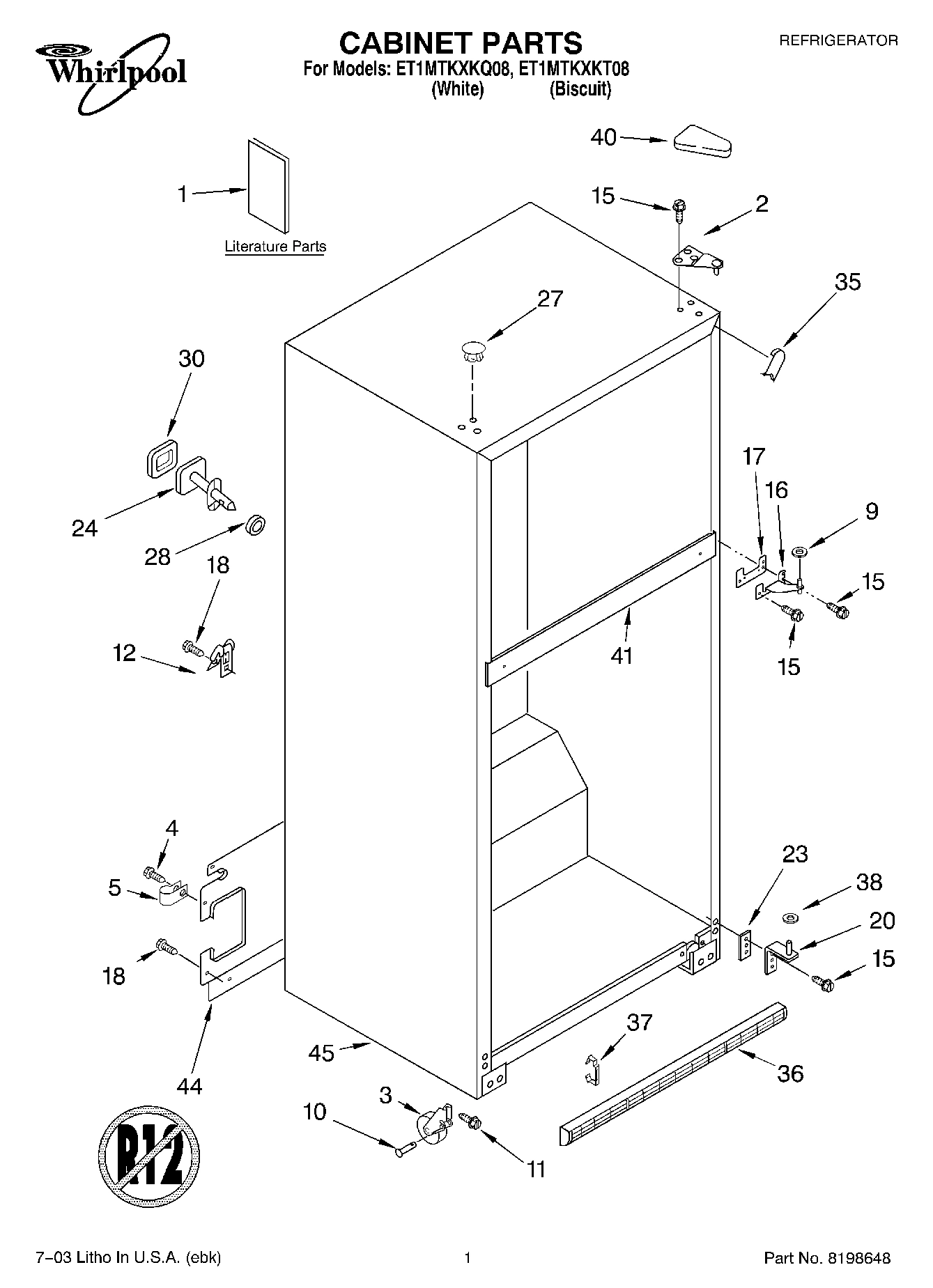 01 - CABINET PARTS