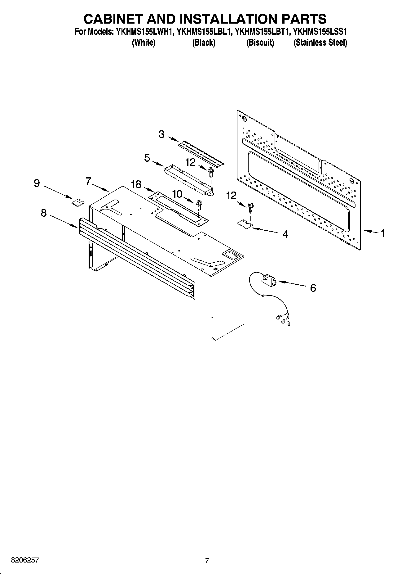 06 - CABINET AND INSTALLATION PARTS