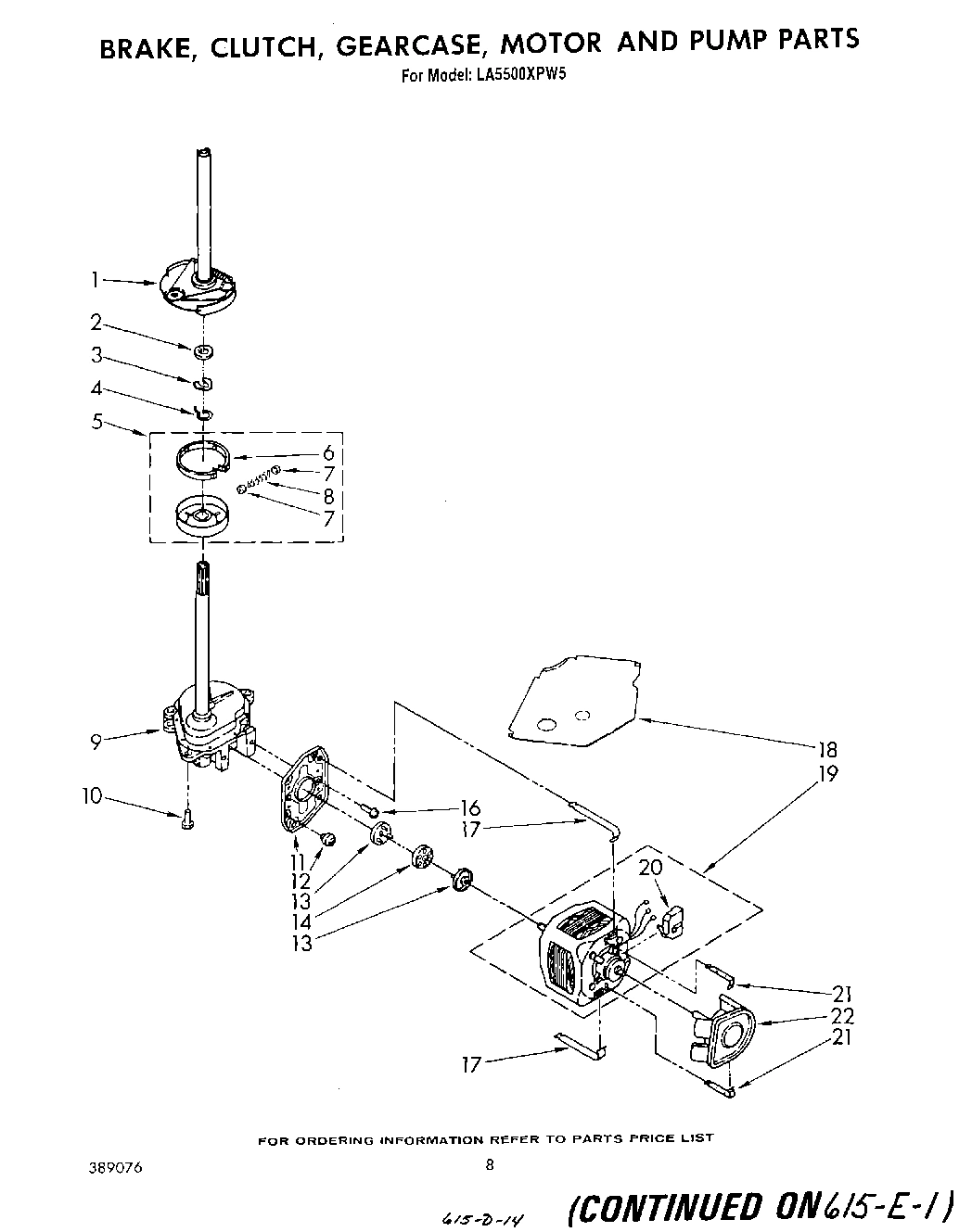 06 - BRAKE, CLUTCH, GEARCASE, MOTOR AND PUMP