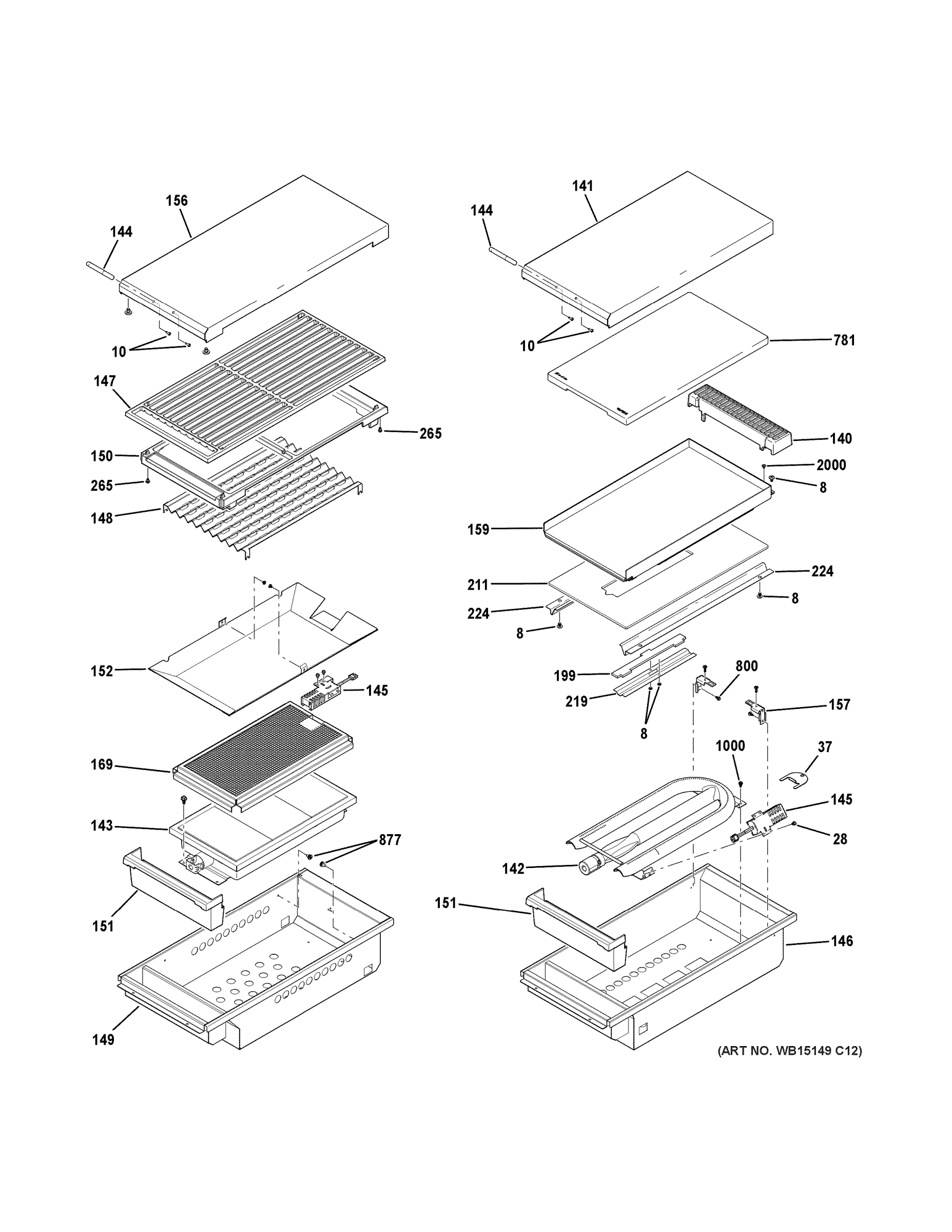 GRILL & GRIDDLE ASSEMBLY