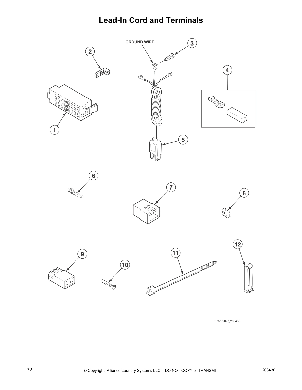 Lead-In Cord and Terminals