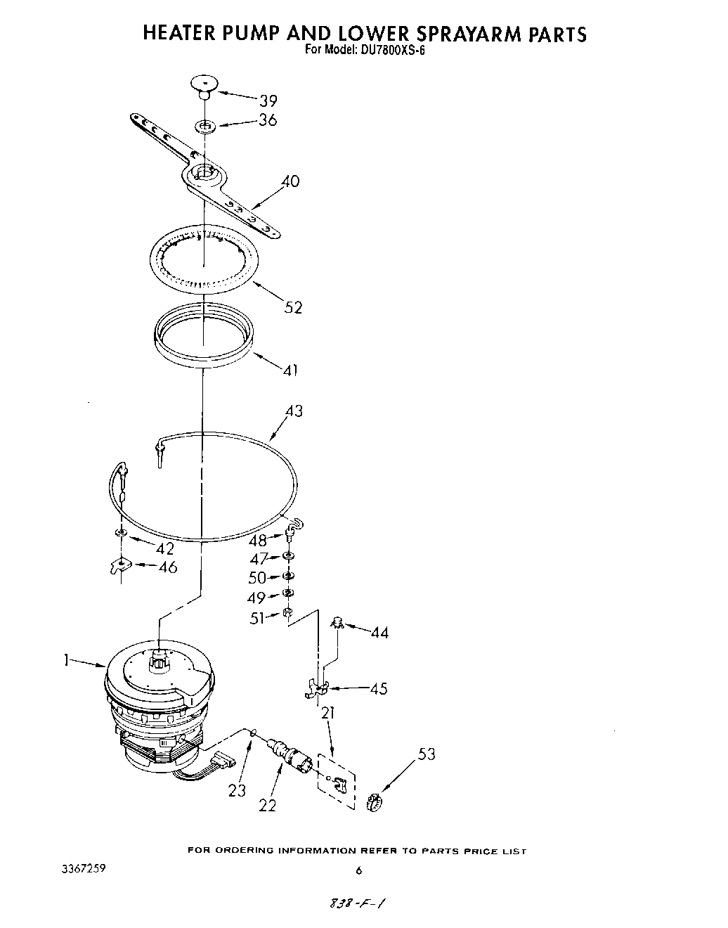 04 - HEATER PUMP AND LOWER SPRAY ARM