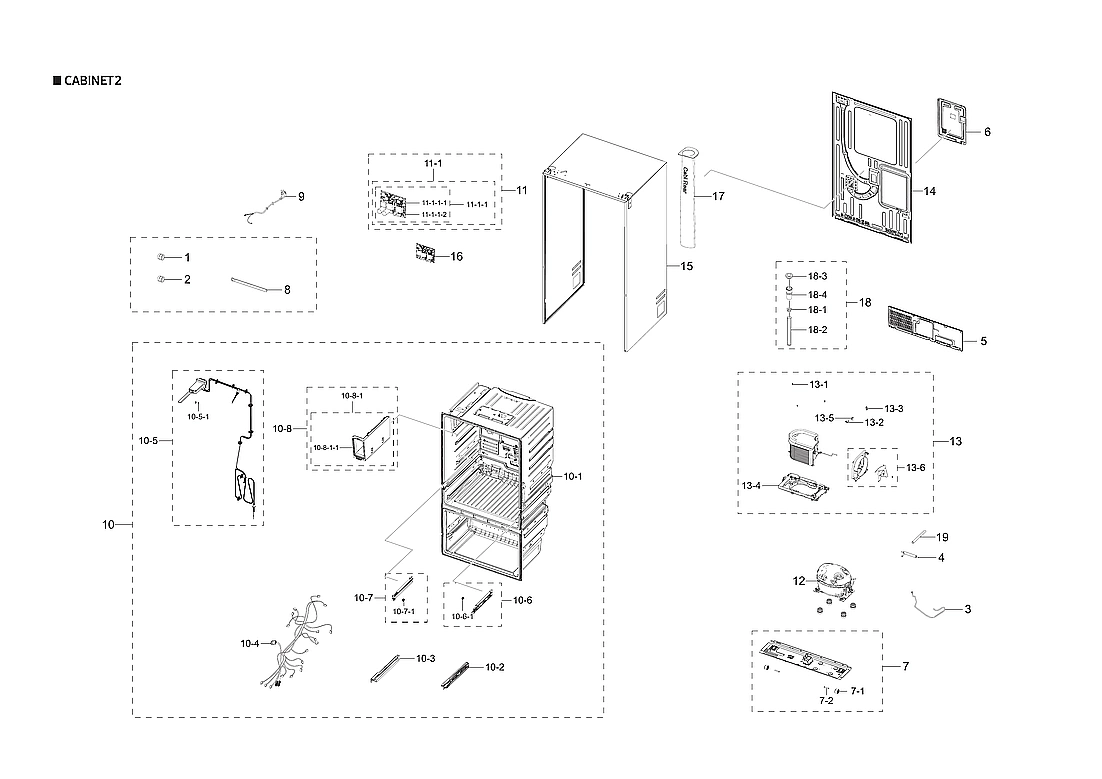 CABINET 2 PARTS