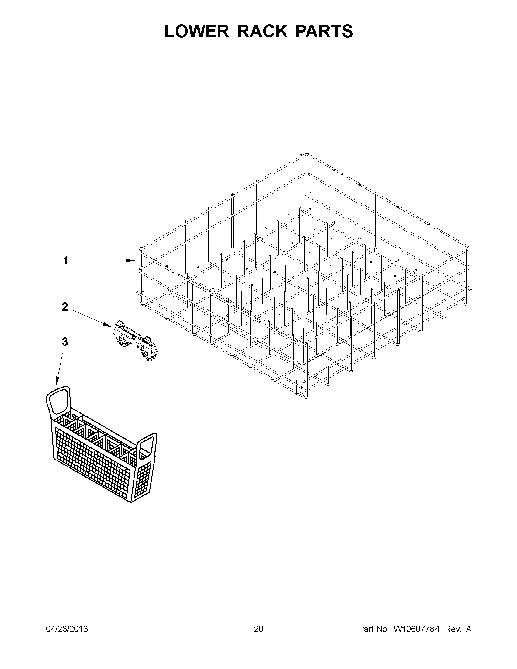 10 - LOWER RACK PARTS