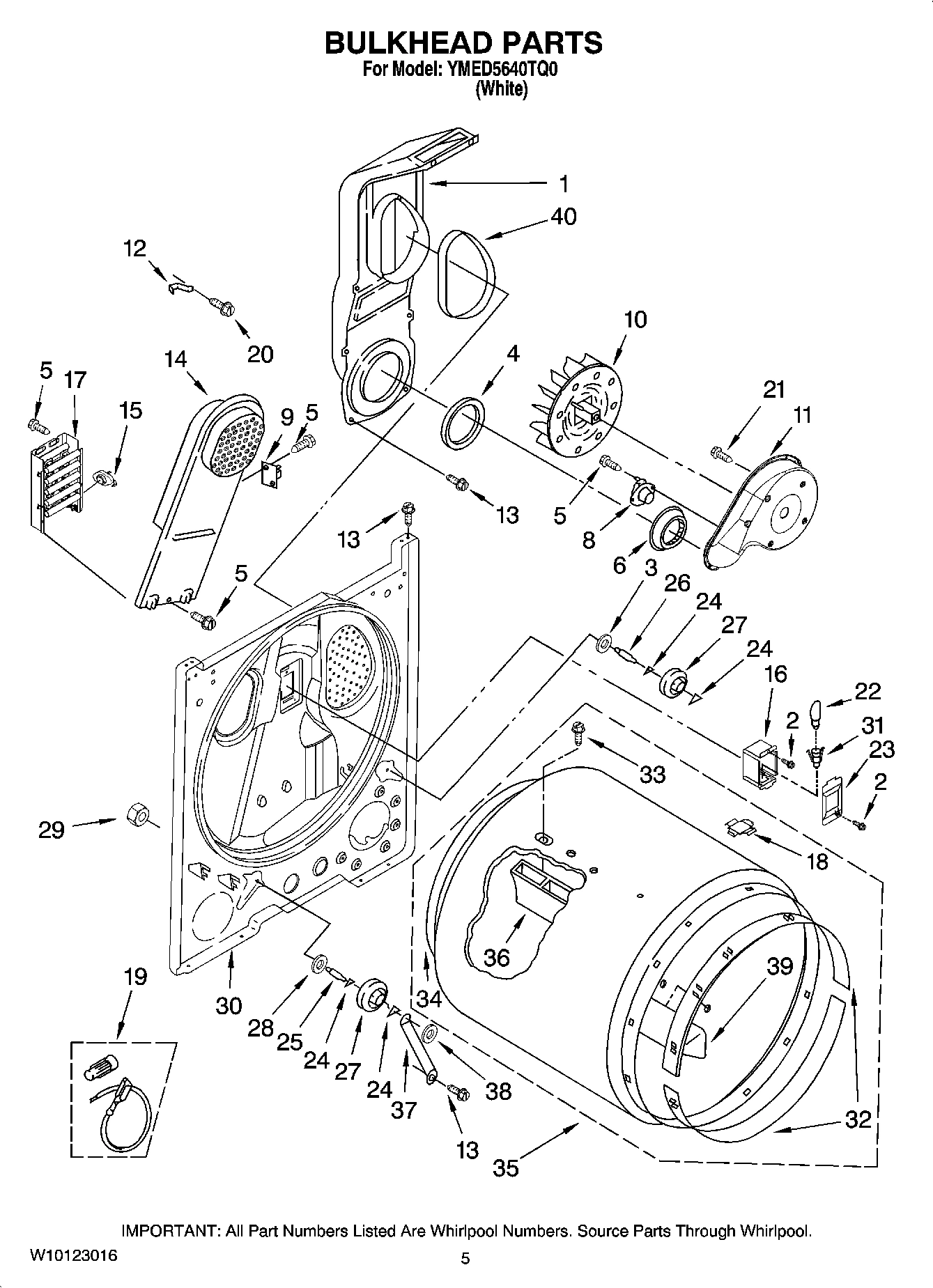 03 - BULKHEAD PARTS, OPTIONAL PARTS (NOT INCLUDED)