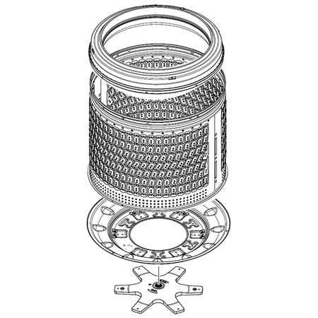 DC90-29451B Samsung Basket Spin Parts Assembl