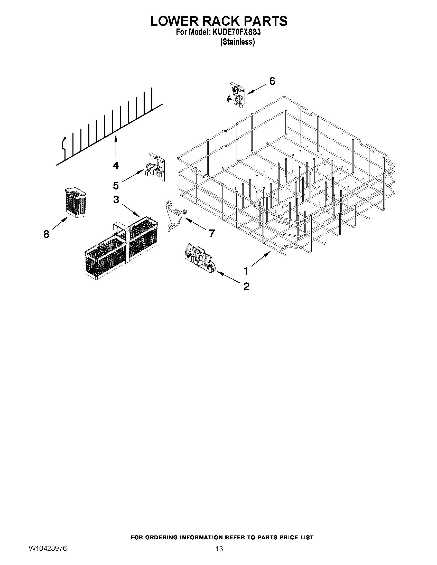 10 - LOWER RACK PARTS