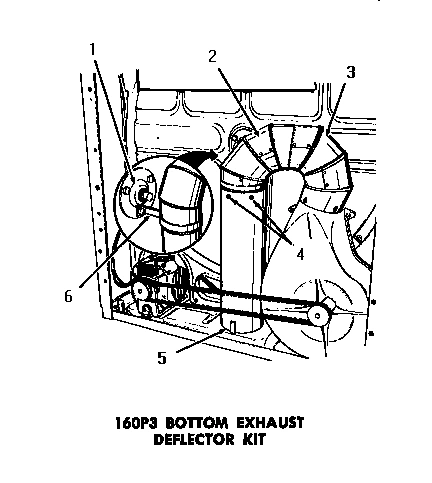 03 - 160P3 BOTTOM EXHUAST DEFLECTOR KIT