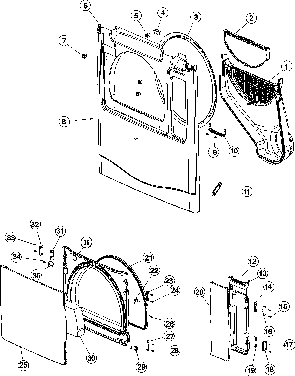 05 - FRONT PANEL & LOWER DOORS