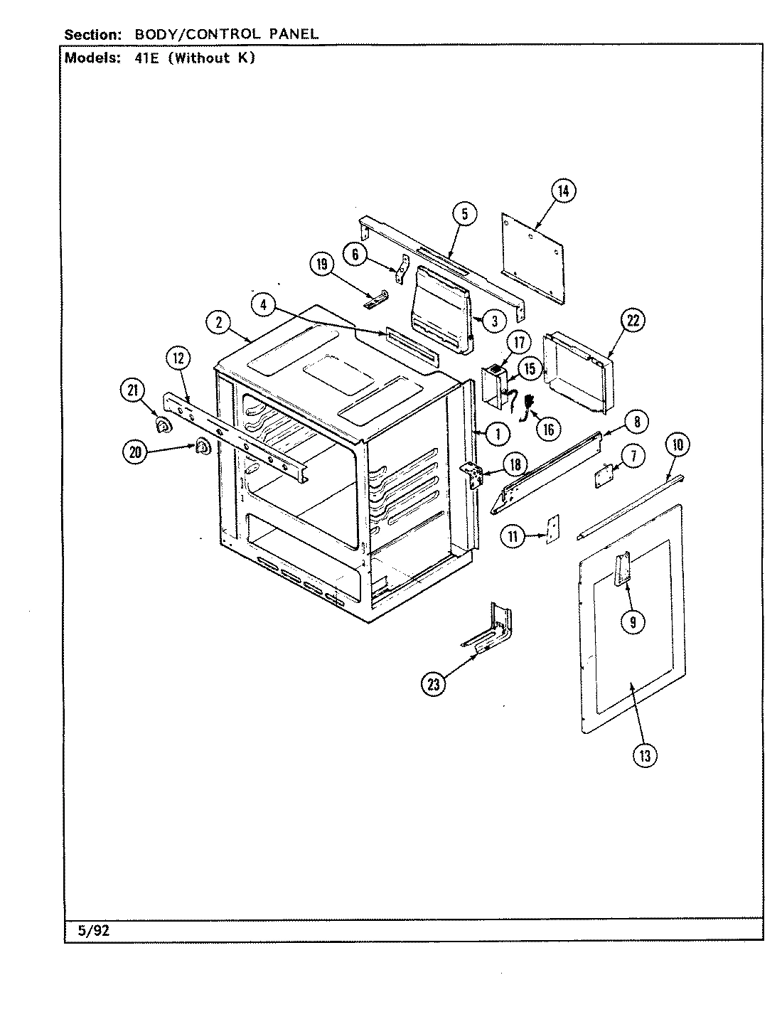 01 - BODY/CONTROL PANEL