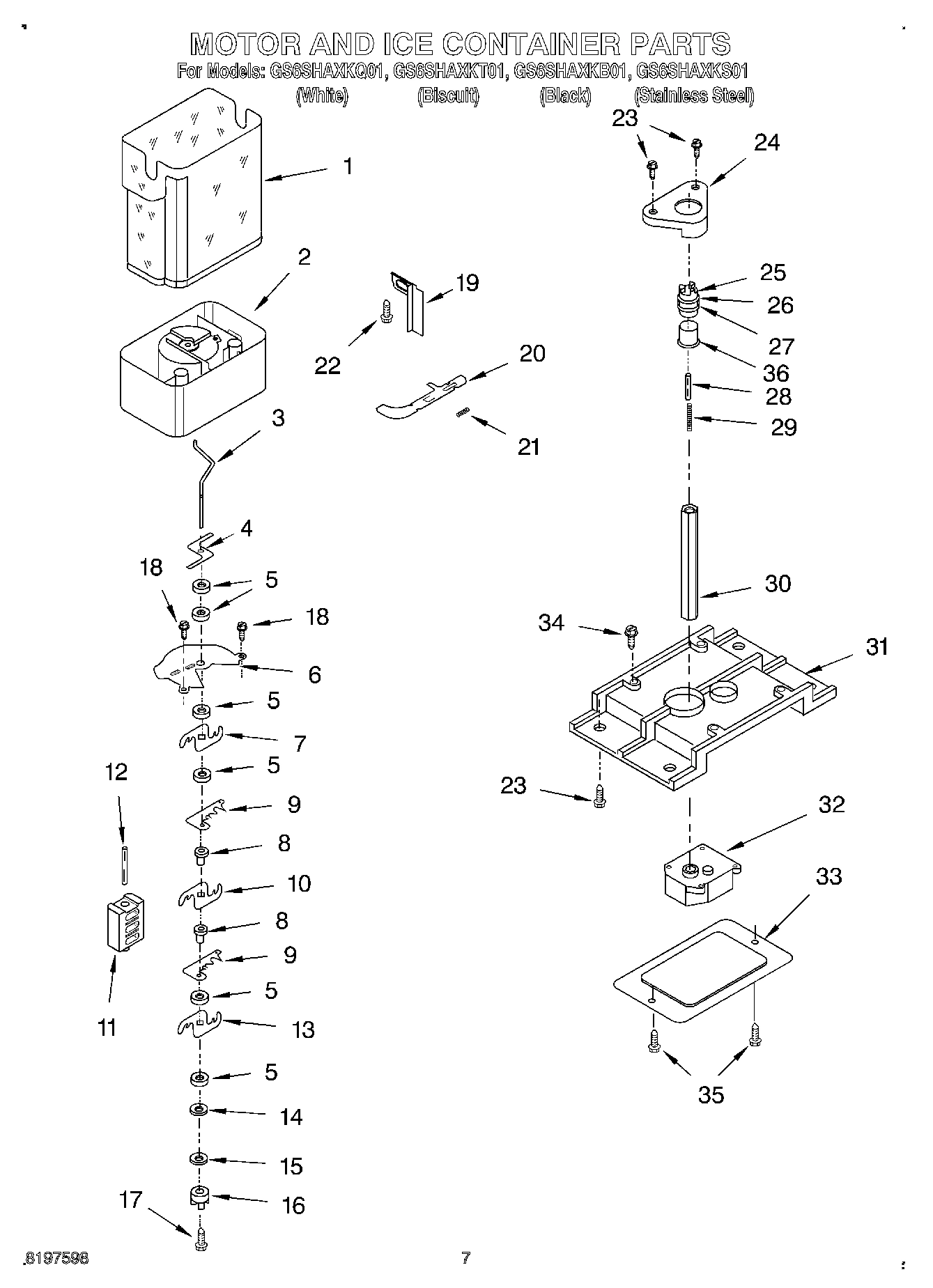 05 - MOTOR AND ICE CONTAINER