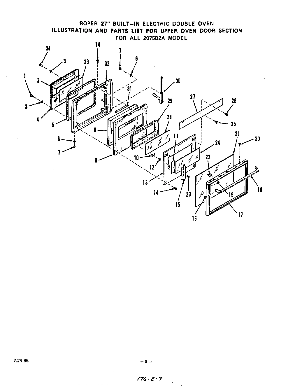 06 - UPPER OVEN DOOR