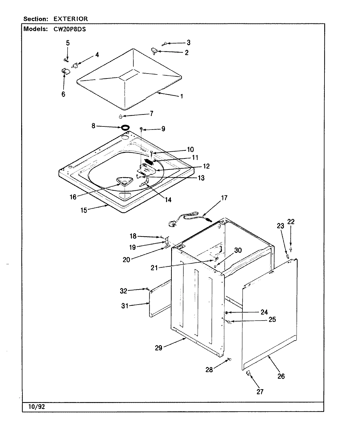 03 - EXTERIOR (CW20P8DS)(REV. A-D)