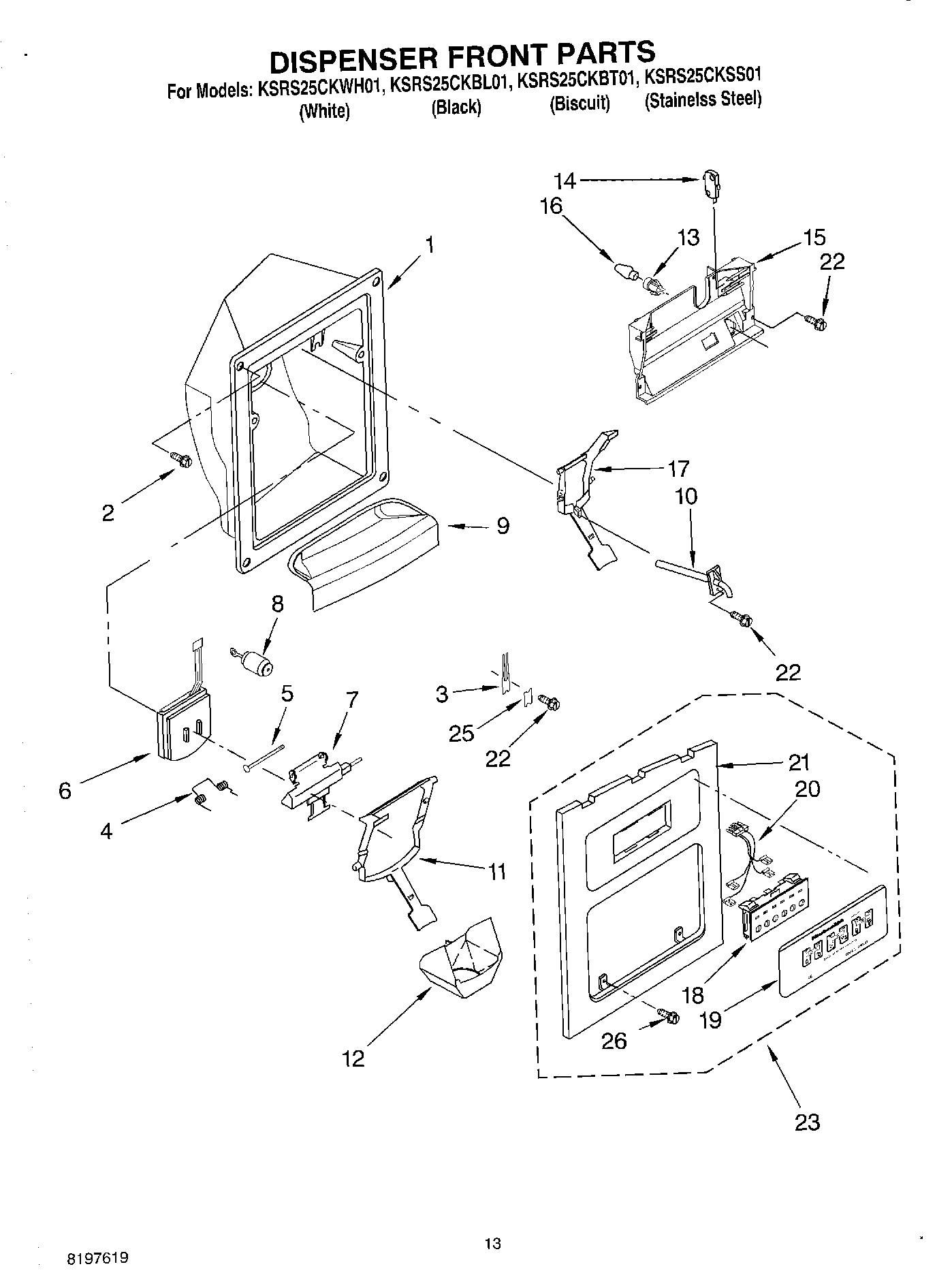08 - DISPENSER FRONT