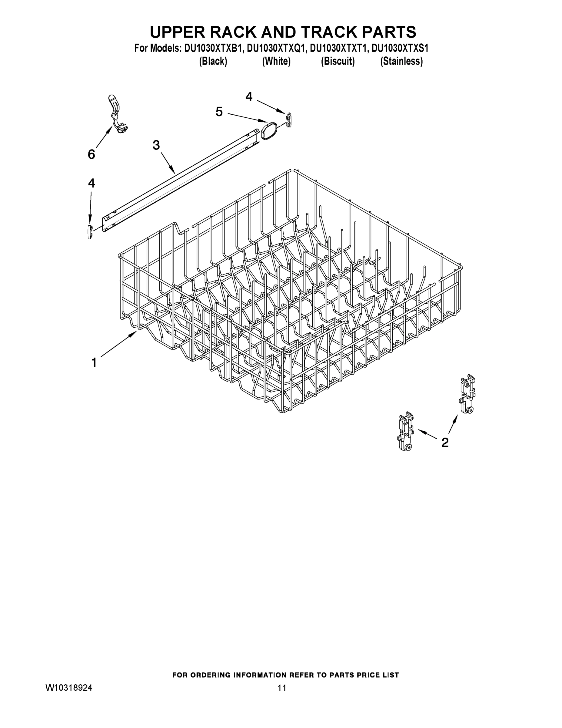 09 - UPPER RACK AND TRACK PARTS