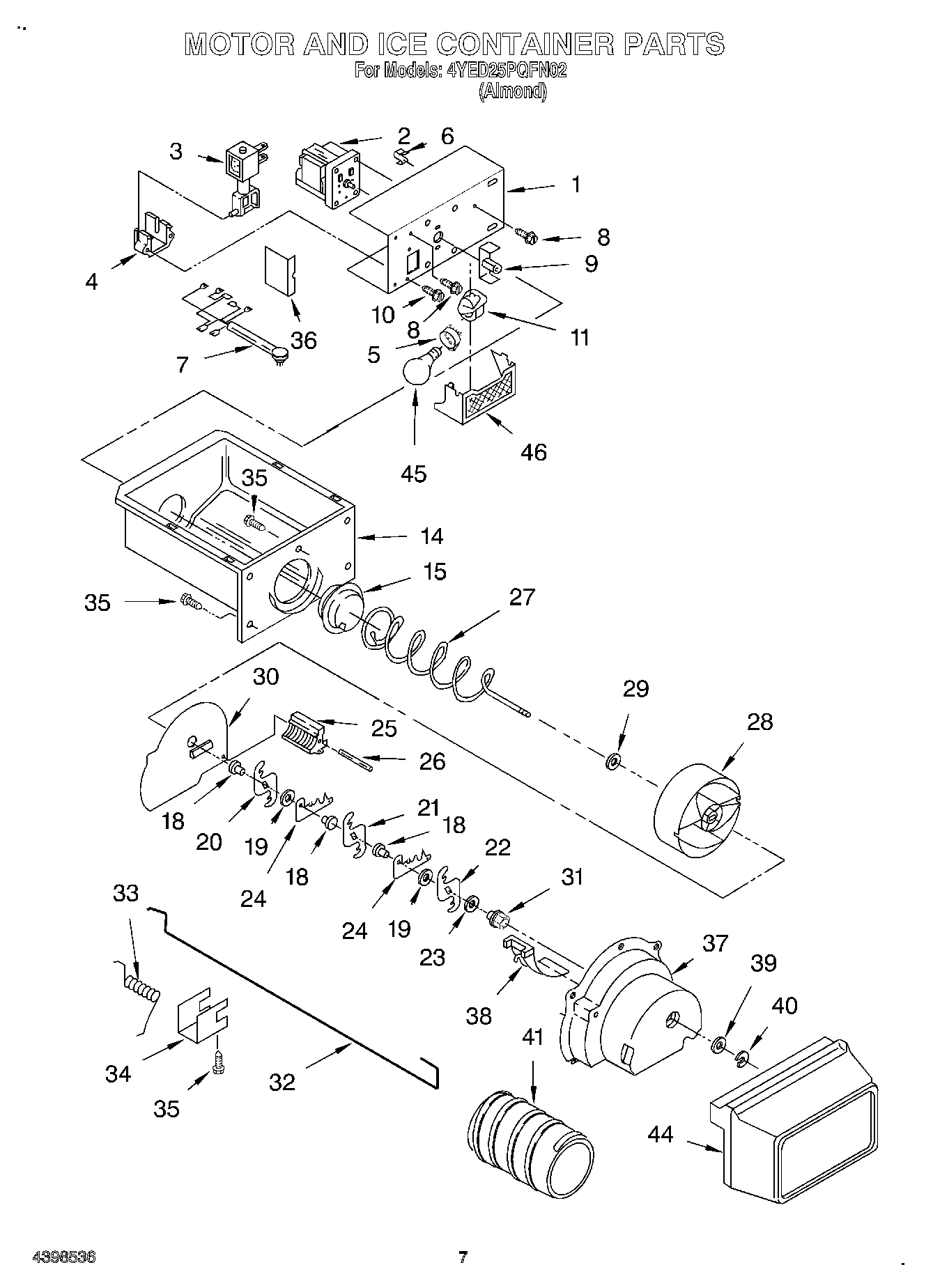 05 - MOTOR AND ICE CONTAINER