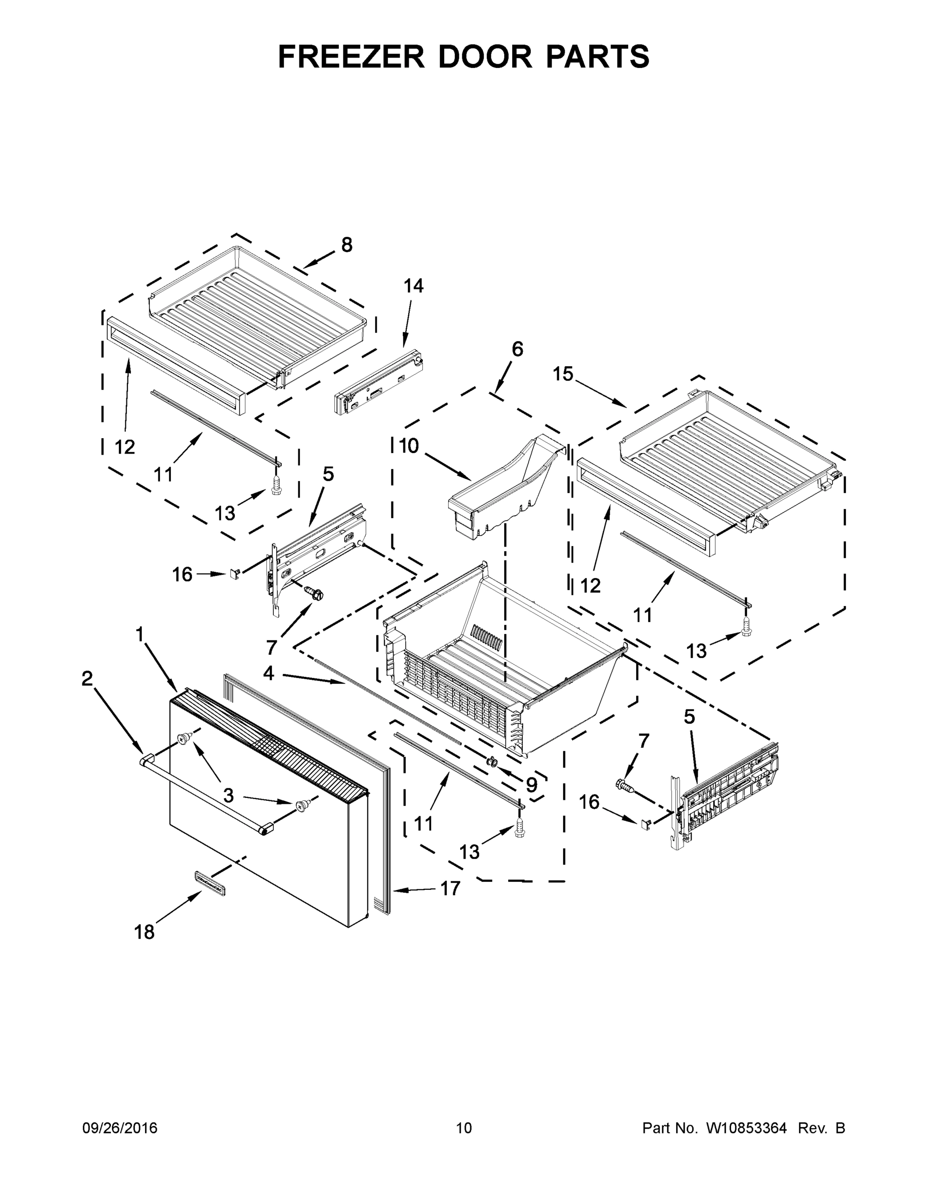 06 - FREEZER DOOR PARTS