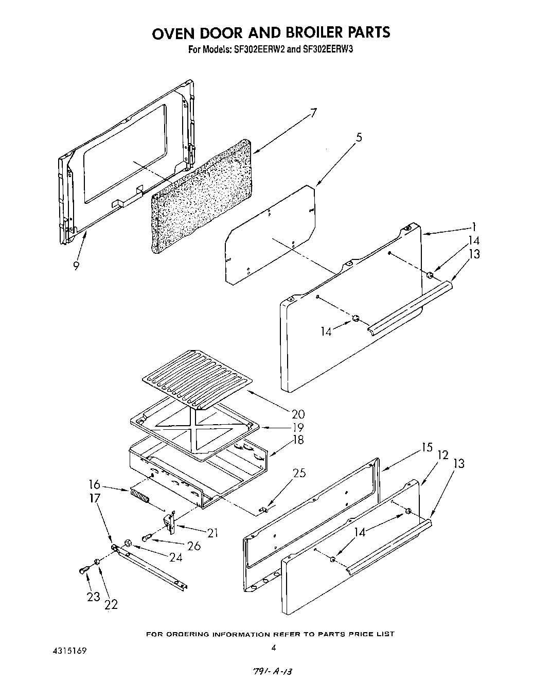 04 - OVEN DOOR AND BROILER