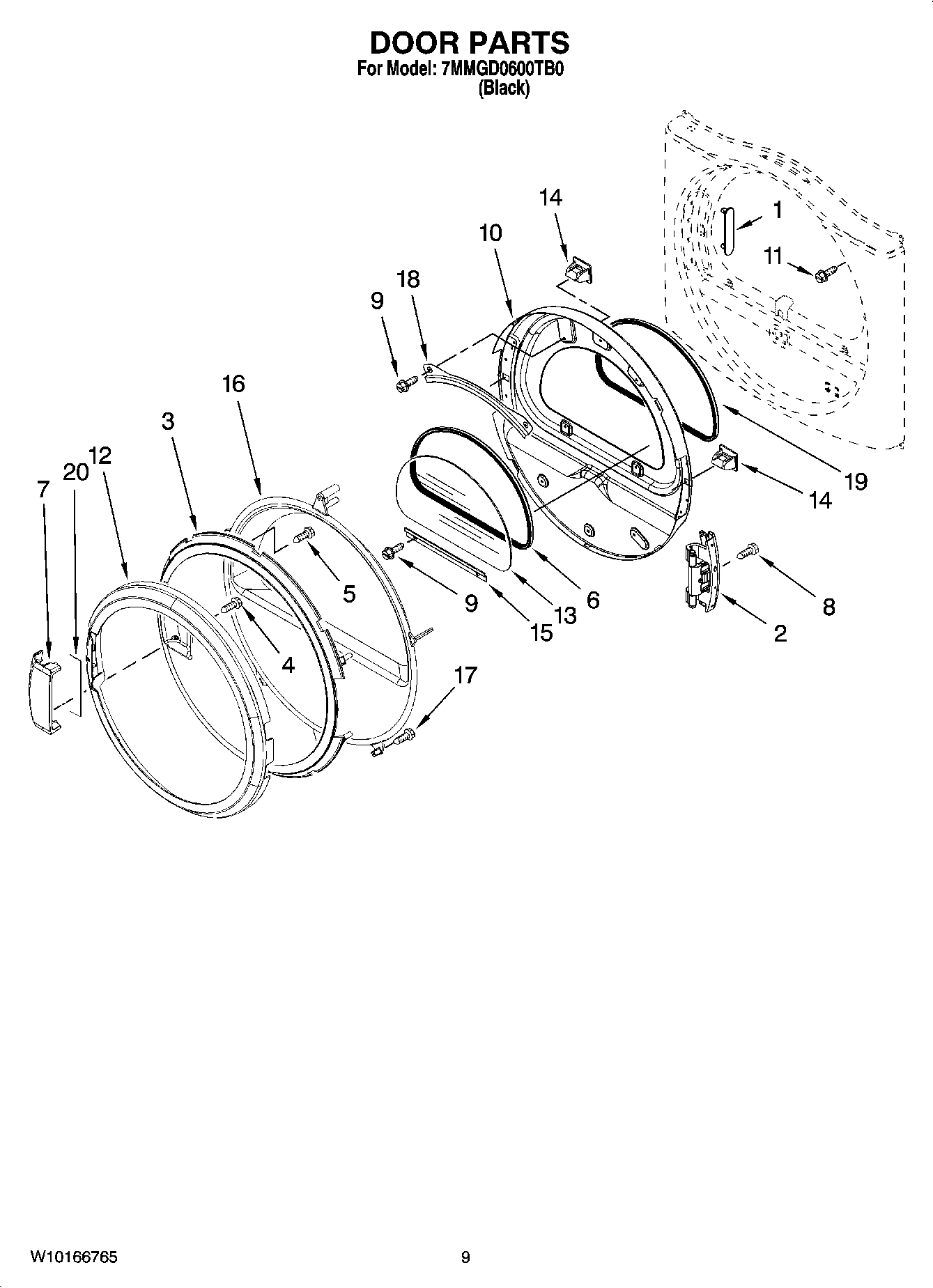 05 - DOOR PARTS, OPTIONAL PARTS (NOT INCLUDED)