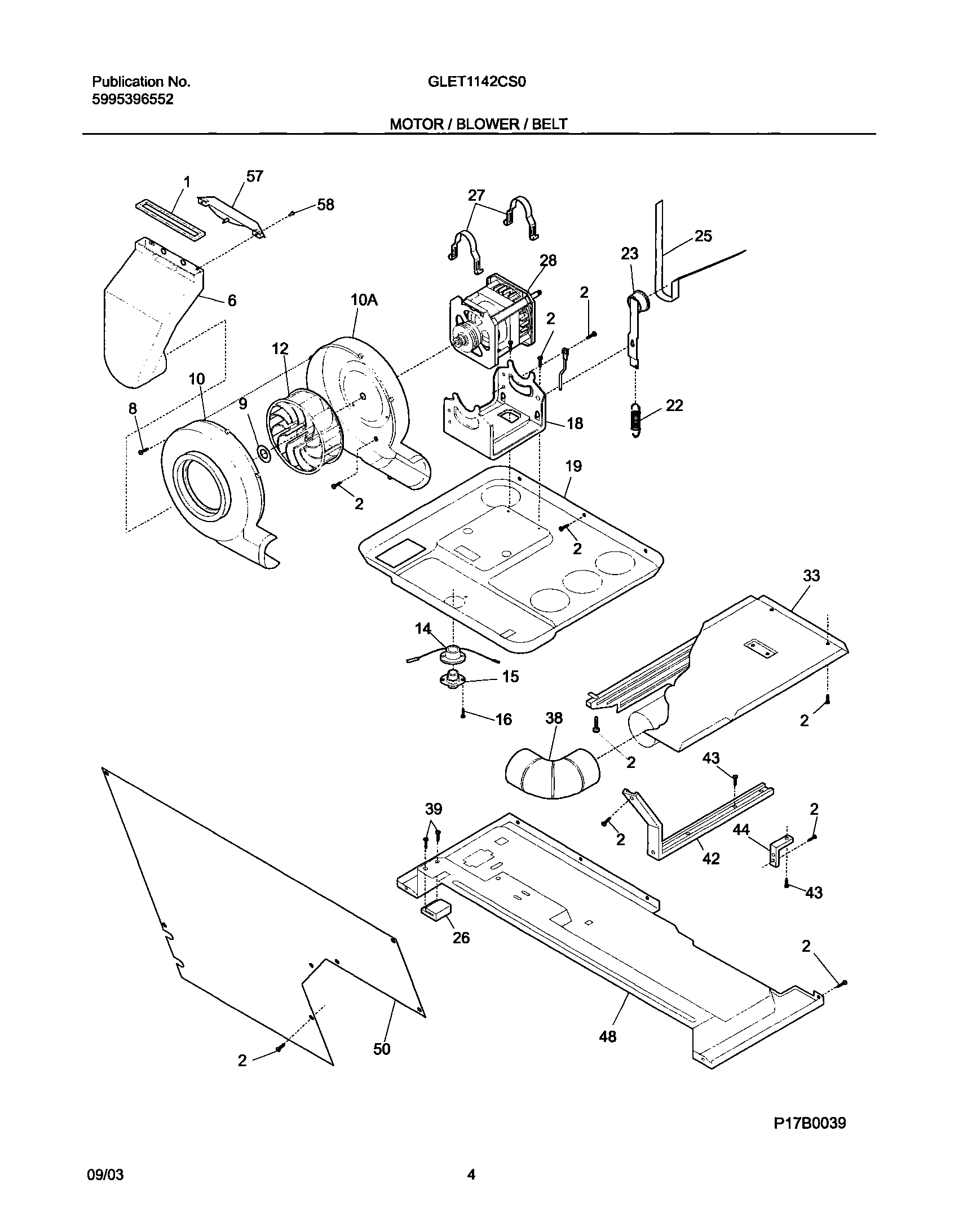 05 - MOTOR/BLOWER/BELT