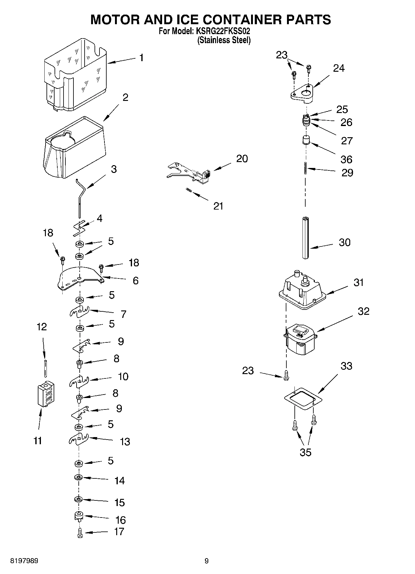 06 - MOTOR AND ICE CONTAINER