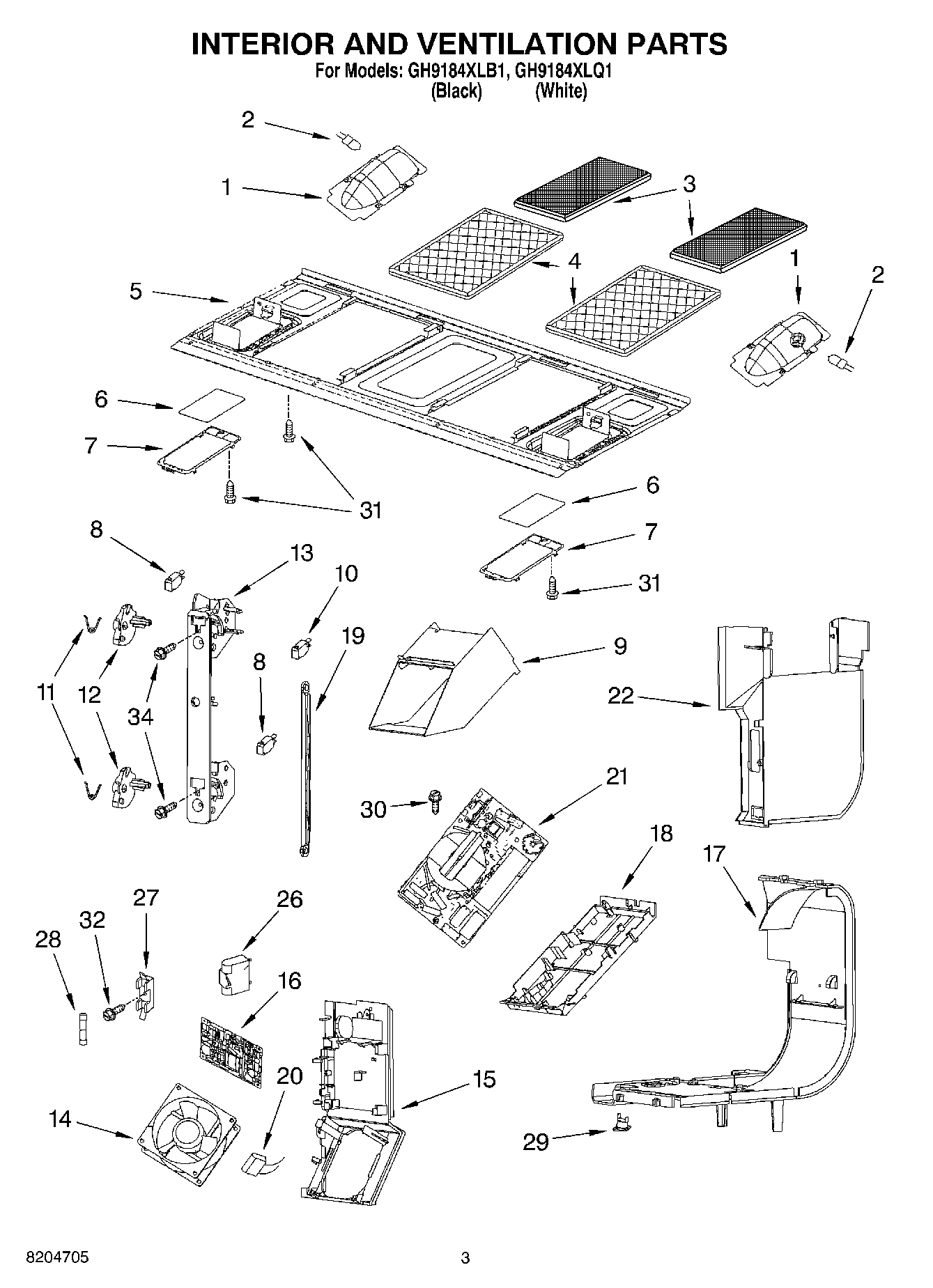 03 - INTERIOR AND VENTILATION PARTS